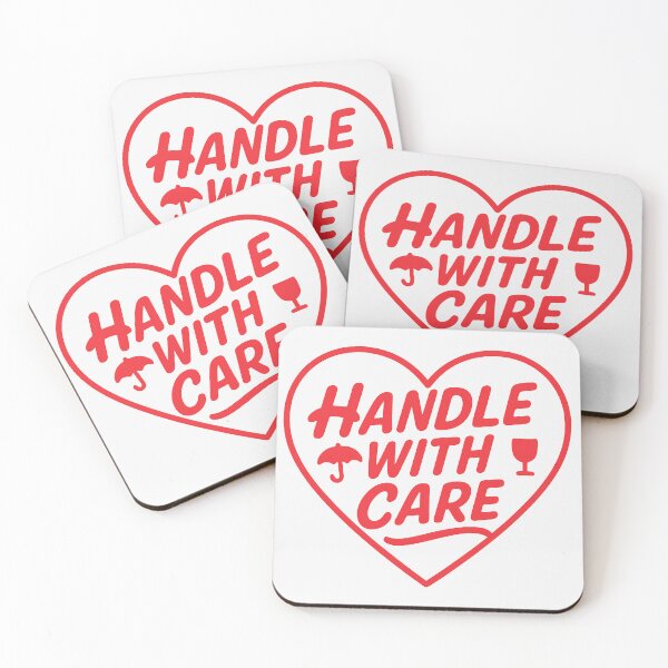 Item preview, Handle With Care - Heartfelt Cute Warning designed and sold by ShineEyePirate.