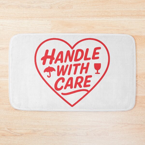 Item preview, Handle With Care - Heartfelt Cute Warning designed and sold by ShineEyePirate.
