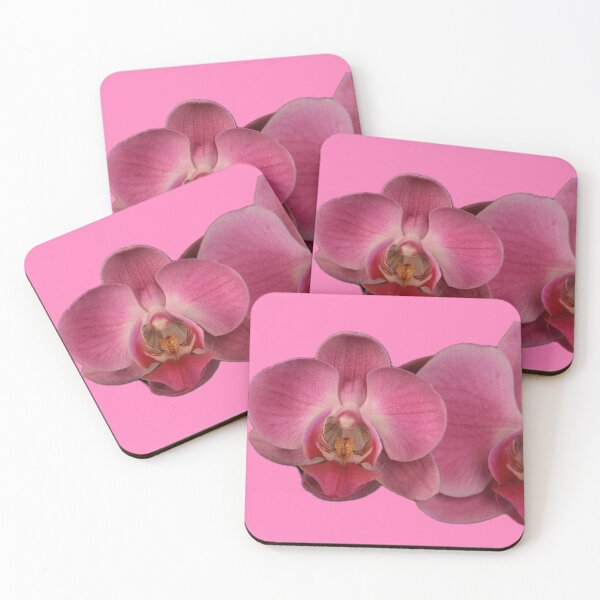 Item preview, ParisPoet Pink Orchid Large Multi-Flower Pink Background designed and sold by ParisPoet.