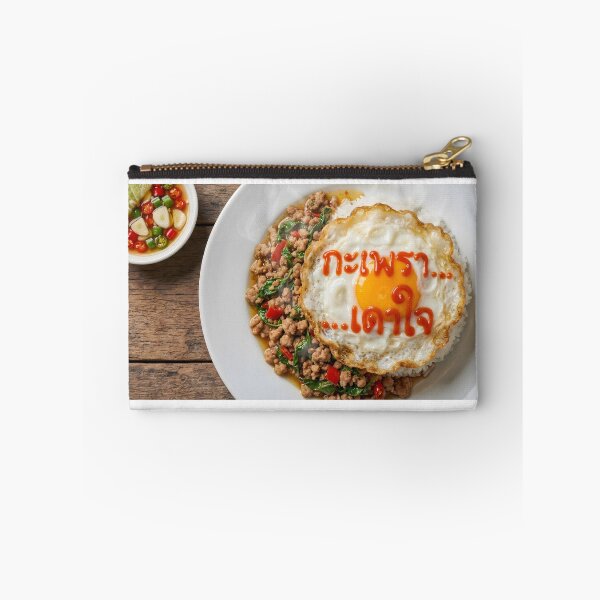 Item preview, Pad Kaprao with Fried Egg and Sauce Art designed and sold by mronsunday AI Art Studio.