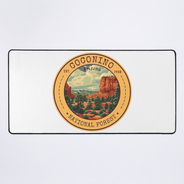 Item preview, Coconino National Forest in Arizona, USA, Vintage Travel Art Circle Emblem designed and sold by MaateoDesign.