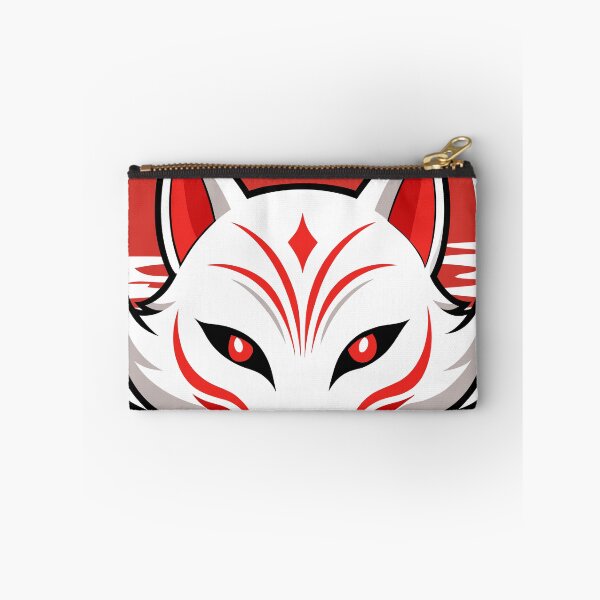 Item preview, "Mystic Red Kitsune Mask – Japanese Fox Spirit Art | Anime Samurai Aesthetic" designed and sold by Wave time.