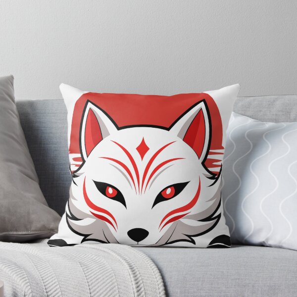 Item preview, "Mystic Red Kitsune Mask – Japanese Fox Spirit Art | Anime Samurai Aesthetic" designed and sold by Wave time.