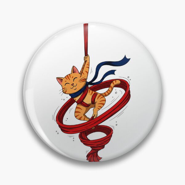Item preview, Aerial Yoga, Yoga Cat, Cat doing Aerial Yoga designed and sold by AddlPoolart.