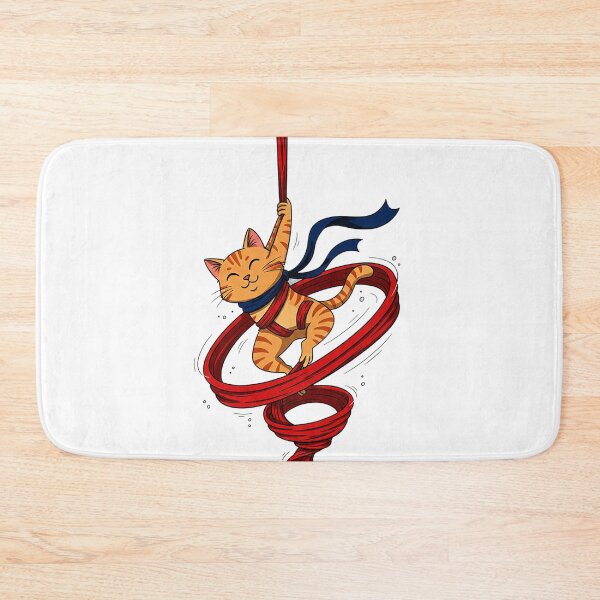 Item preview, Aerial Yoga, Yoga Cat, Cat doing Aerial Yoga designed and sold by AddlPoolart.
