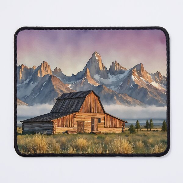 Item preview, Grand Teton National Park Wyoming Watercolor Art designed and sold by Magnolia Valley Art.