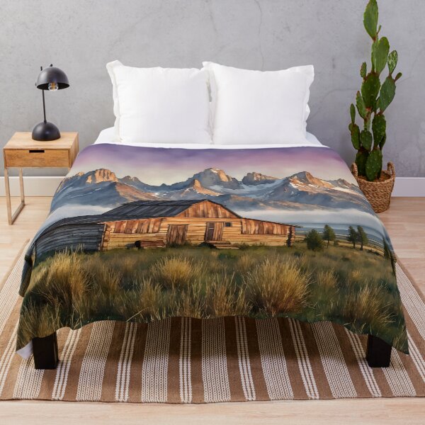 Item preview, Grand Teton National Park Wyoming Watercolor Art designed and sold by Magnolia Valley Art.