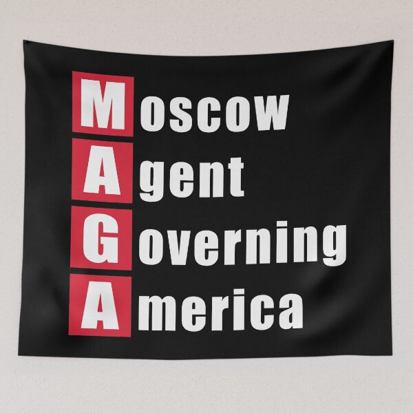Item preview, Moscow Agent Governing America MAGA designed and sold by WittyFox.