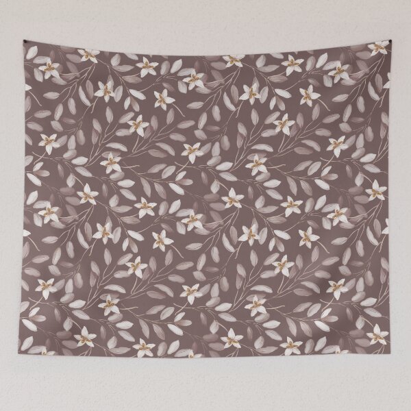 Item preview, Taupe Eucalyptus Floral Pattern – Soft Neutral Botanical Design designed and sold by coshe.