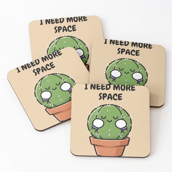 Item preview, I Need More Space Cactus Pun designed and sold by CameronTheBro.
