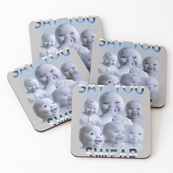 Item preview, Say You Swear Ai Niche Baby Holding Back Laugh Genz Meme designed and sold by mjohnson9.