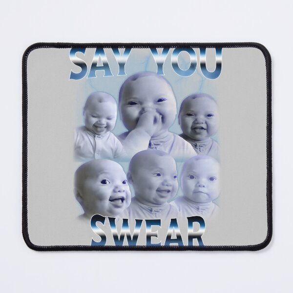 Item preview, Say You Swear Ai Niche Baby Holding Back Laugh Genz Meme designed and sold by mjohnson9.