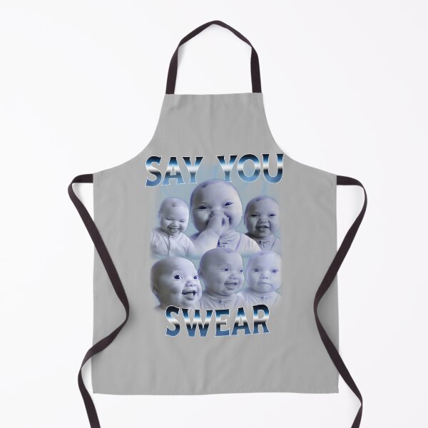 Item preview, Say You Swear Ai Niche Baby Holding Back Laugh Genz Meme designed and sold by mjohnson9.