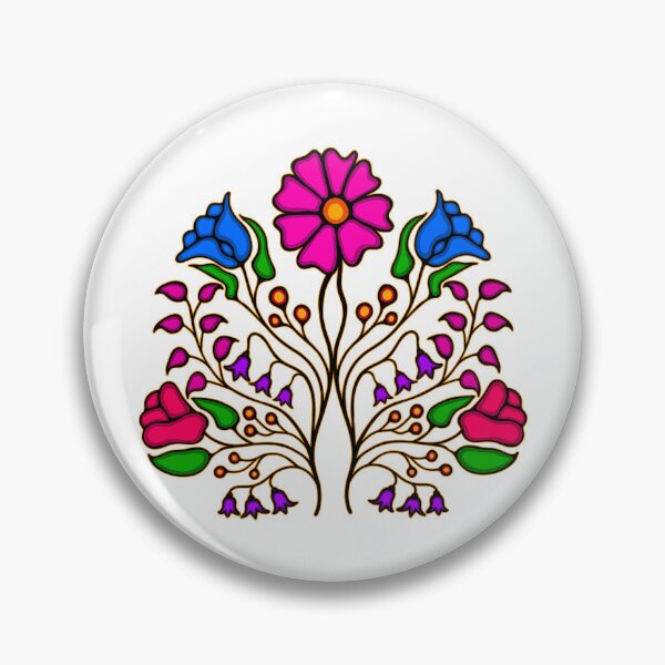 Item preview, Woodland Floral Design Vibrant Indigenous Art designed and sold by WAWEZHI.