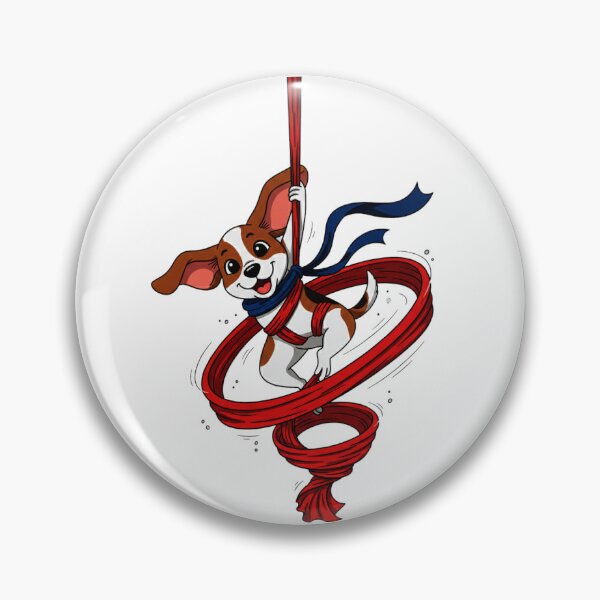 Item preview, Aerial Yoga, Yoga dog, dog doing Aerial Yoga designed and sold by AddlPoolart.
