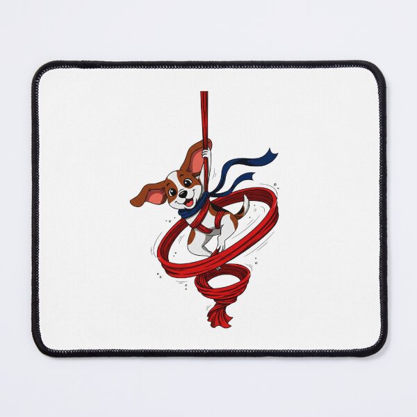 Item preview, Aerial Yoga, Yoga dog, dog doing Aerial Yoga designed and sold by AddlPoolart.