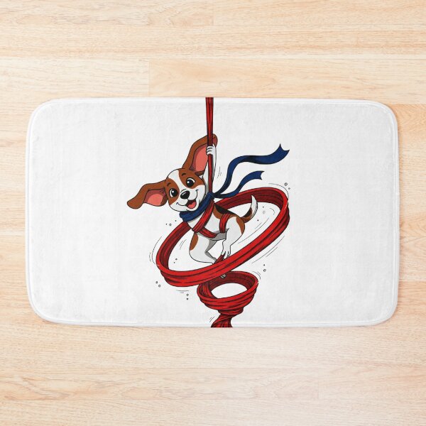Item preview, Aerial Yoga, Yoga dog, dog doing Aerial Yoga designed and sold by AddlPoolart.