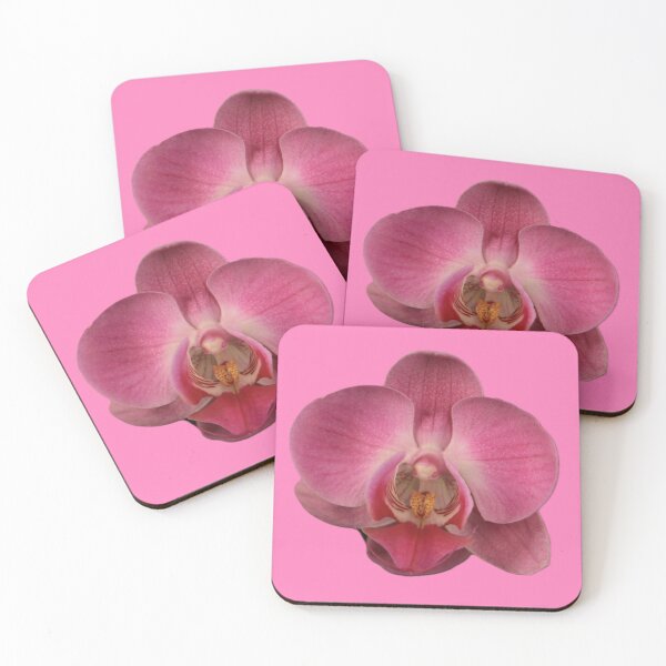Item preview, ParisPoet Single Pink Medium Orchid Pink Background  designed and sold by ParisPoet.