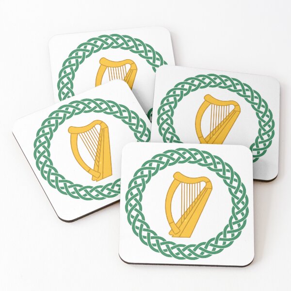 Item preview, Irish Harp Celtic Knot National Heritage Emblem designed and sold by Original-It-Tee.