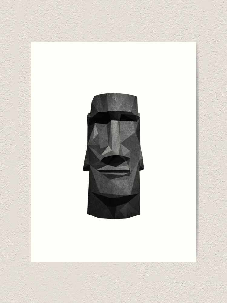 Moai Stone Face | Art Print