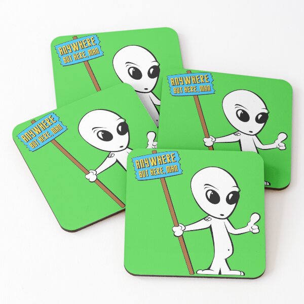 Item preview,  Hitchhiking Alien Dude designed and sold by JohnZDesigns.