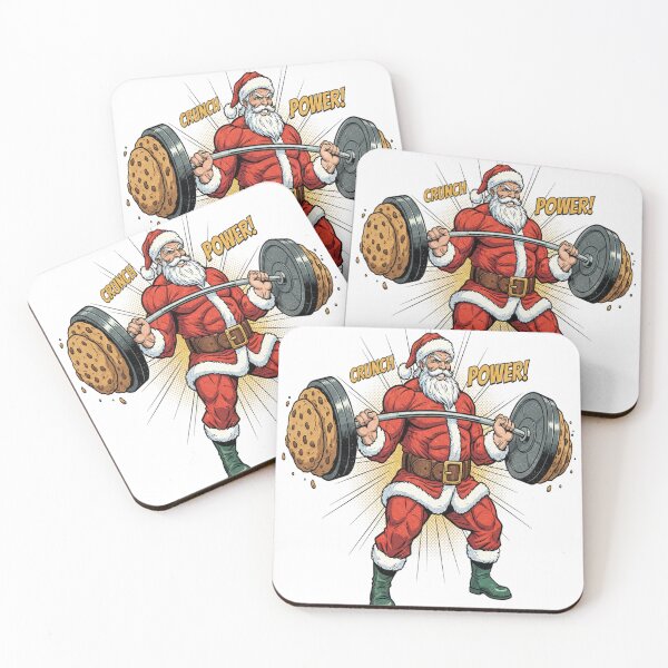 Item preview, Santa's Swole Workshop Funny Gym Christmas Deadlift designed and sold by RedWave Patriot Studio.