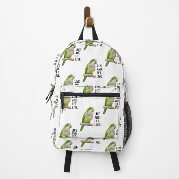 Item preview, Live and Let Live – Monk Parakeet Illustration designed and sold by @majovegana.