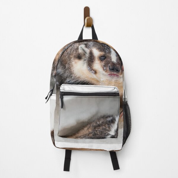 Item preview, American Badger in Snow Den designed and sold by Gerard Fornarotto.