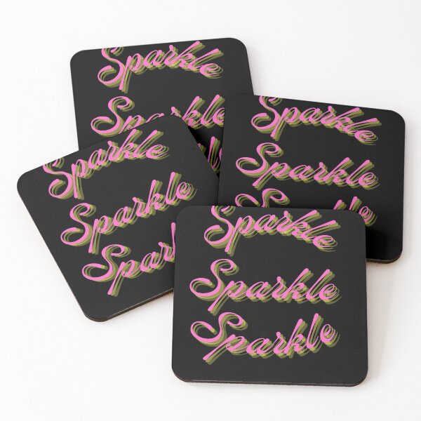 Item preview, Sparkle Sparkle Sparkle - 3D Pink Typography Black designed and sold by Extremeallie.