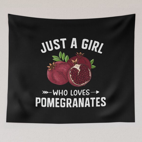 Item preview, Just A Girl Who Loves Pomegranates - Cute Fruit Lover & Vegan Gift designed and sold by SlocifieShop.