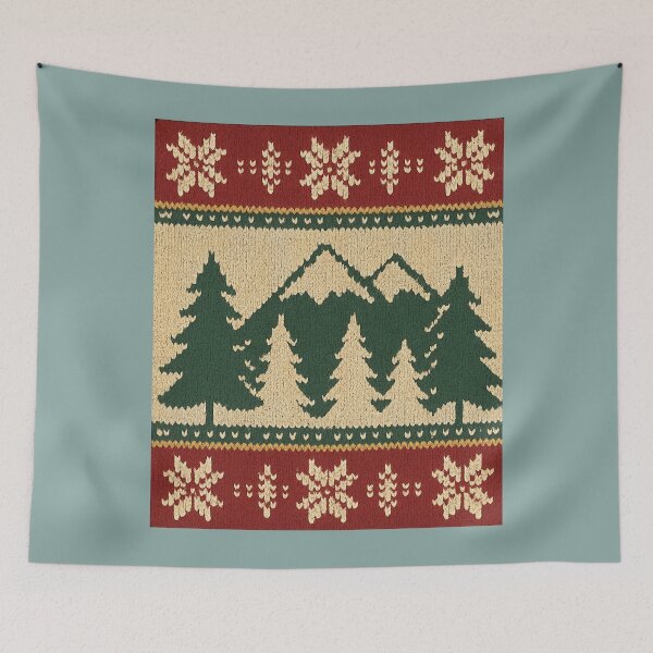 Item preview, Ugly Sweater Knit — Forest Tree Pattern designed and sold by BROHLine Studio.