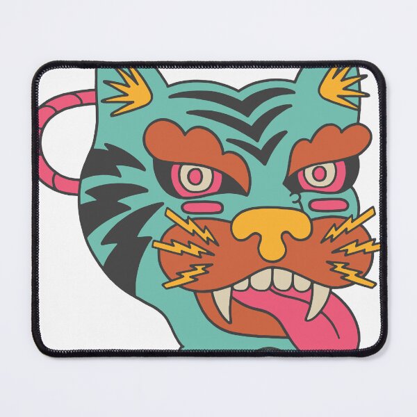 Item preview, Neon Retro Tiger Mask Illustration designed and sold by andry01.