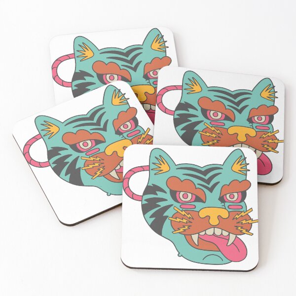 Item preview, Neon Retro Tiger Mask Illustration designed and sold by andry01.