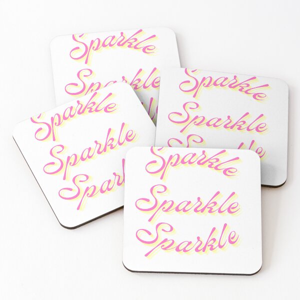 Item preview, Sparkle Sparkle Sparkle - 3D Pink Typography White designed and sold by Extremeallie.