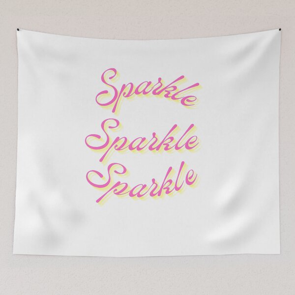 Item preview, Sparkle Sparkle Sparkle - 3D Pink Typography White designed and sold by Extremeallie.