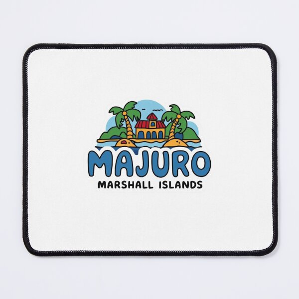 Item preview, Majuro Marshall Islands | Tropical Atoll Travel Illustration designed and sold by KiValuate.