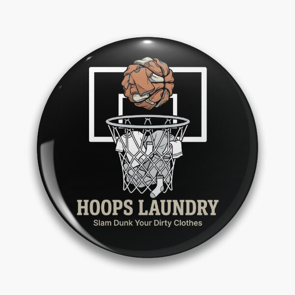 Item preview, Hoops Laundry Slam Dunk Dirty Clothes Basketball Fan Graphic Tee designed and sold by ZuToMi.