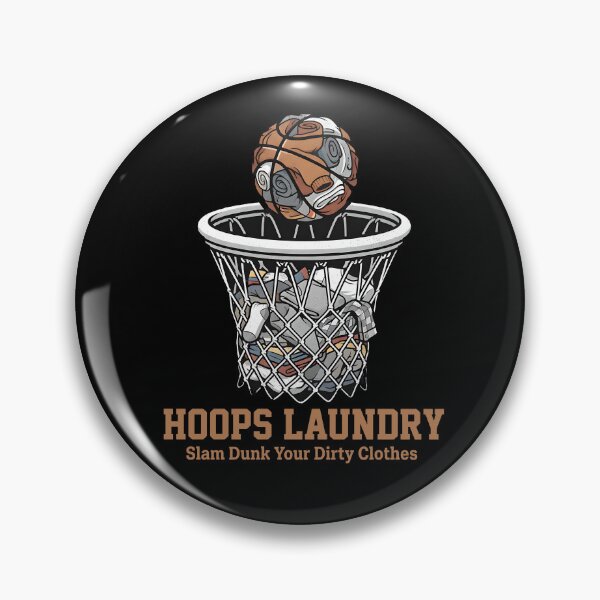 Item preview, Hoops Laundry Slam Dunk Dirty Clothes Basketball Fan Graphic Tee designed and sold by ZuToMi.