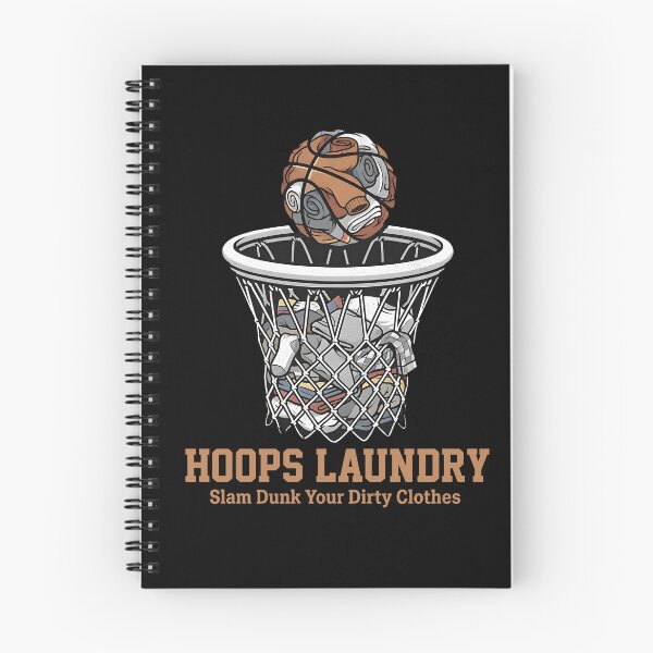 Item preview, Hoops Laundry Slam Dunk Dirty Clothes Basketball Fan Graphic Tee designed and sold by ZuToMi.