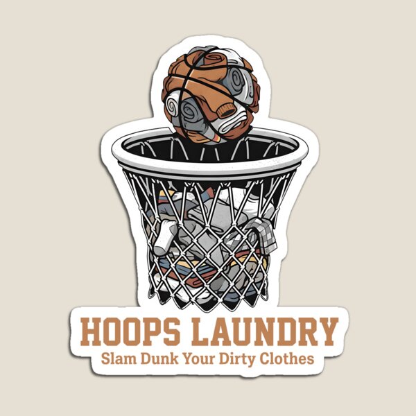 Item preview, Hoops Laundry Slam Dunk Dirty Clothes Basketball Fan Graphic Tee designed and sold by ZuToMi.