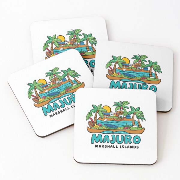 Item preview, Majuro Atoll | Pacific Ocean Paradise Retro Badge designed and sold by KiValuate.