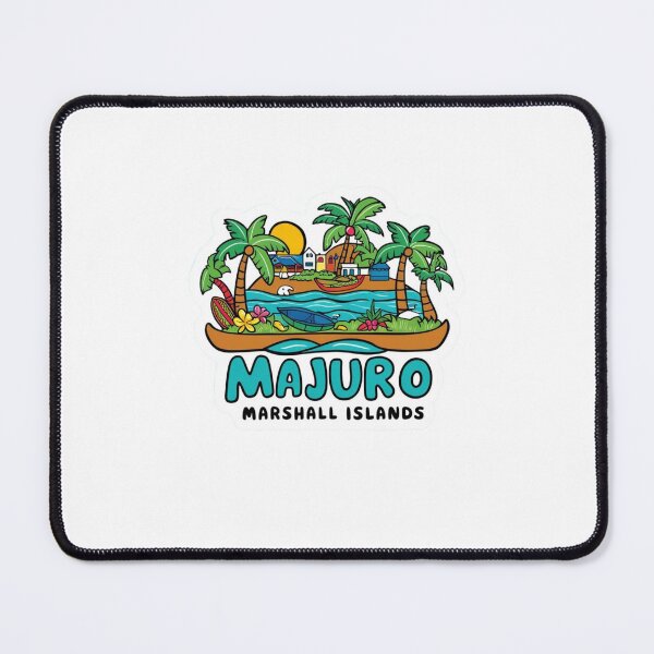 Item preview, Majuro Atoll | Pacific Ocean Paradise Retro Badge designed and sold by KiValuate.