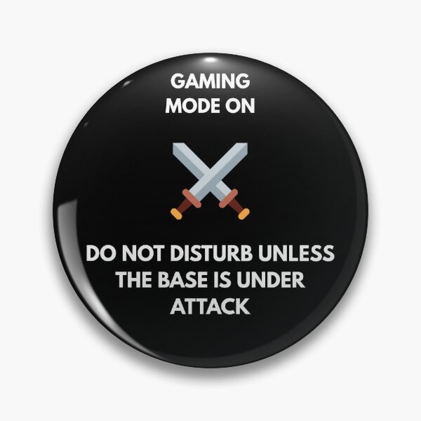Item preview, Funny Gamer Focus Quote - Base Under Attack Pixel Art Retro Gaming designed and sold by JonyDG.