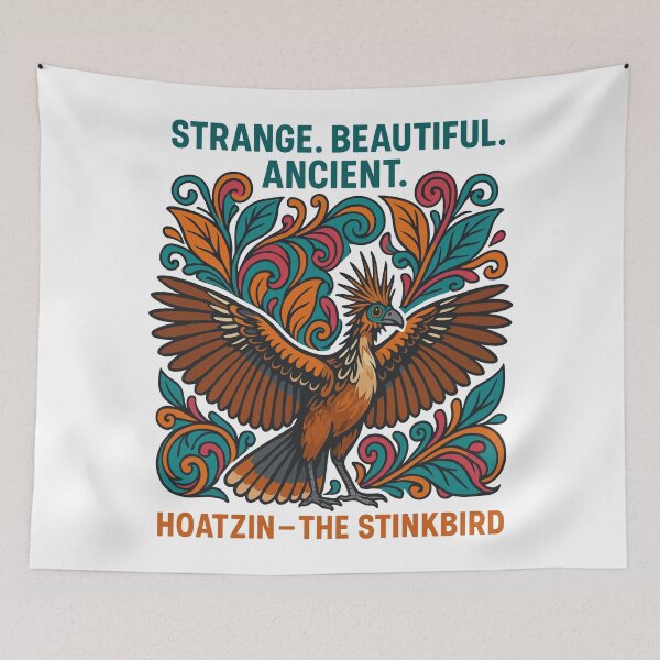 Item preview, Hoatzin – Strange Beautiful Ancient Amazon Bird designed and sold by WildlifeInc.