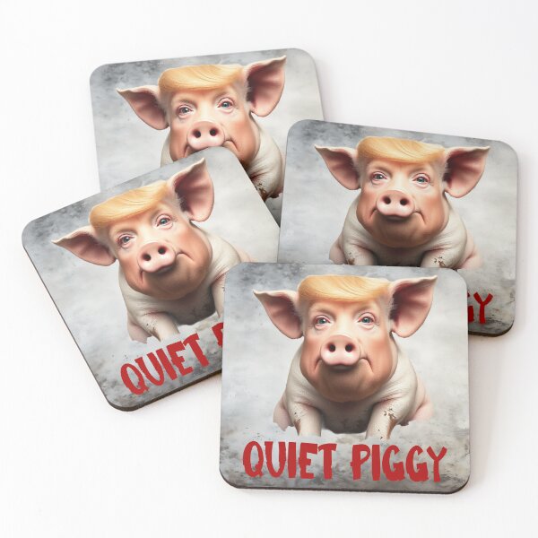 Item preview, Quiet Piggy – Political Barnyard Satire designed and sold by MysticOzzy.