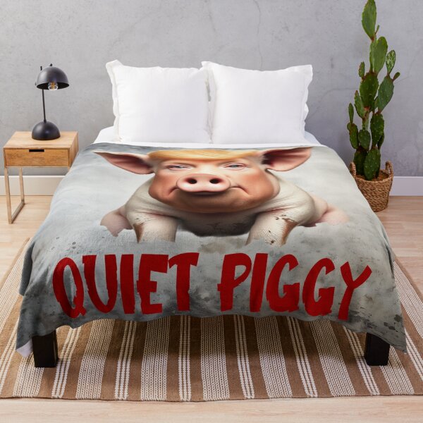 Item preview, Quiet Piggy – Political Barnyard Satire designed and sold by MysticOzzy.