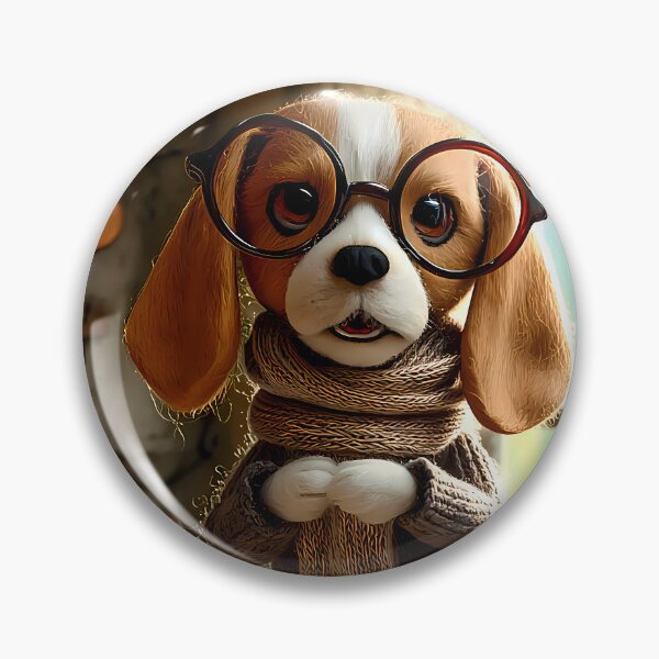 Item preview, Cozy Cottagecore Baking - Felt Beagle in Rustic Kitchen designed and sold by BadBeaverDesign.