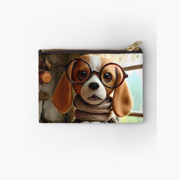 Item preview, Cozy Cottagecore Baking - Felt Beagle in Rustic Kitchen designed and sold by BadBeaverDesign.