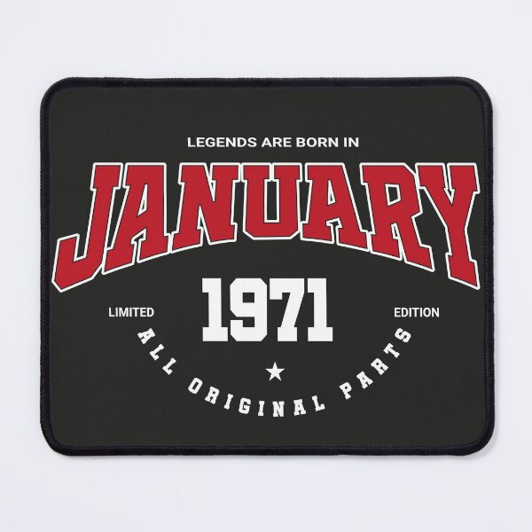 Item preview, January legends 1971 designed and sold by HB Shirts.