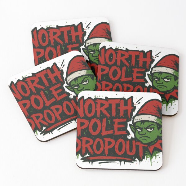 Item preview, North Pole Dropout Holiday Humor designed and sold by Trendy Sticker & Merch Collection - Express Yourself.